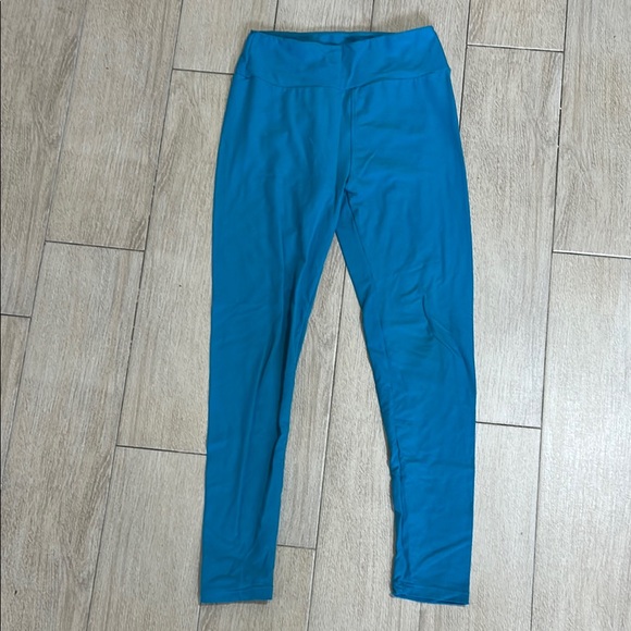 LuLaRoe Pants - LuLaRoe Teal Blue High-Waist OS Leggings
